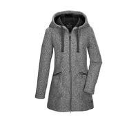 Parka "GW 87 WMN PRK", Damen, Gr. 34, grau, Oberseite: 100% Polyester.Rückseite: 100% Polyester, G.I.G.A. DX BY KILLTEC, Jacken Parka, Windabweisender Damen Parka mit verstellbarer Kapuze u Zipper-Tas