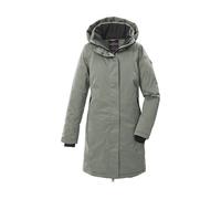 Parka "GW 93 WMN PRK", Damen, Gr. 48, grün (helloliv), Oberstoff: 100% Polyester, Futter: 100% Polyester, Füllung: 100% Polyester, G.I.G.A. DX BY KILLTEC, Jacken, wasserdicht, atmungsaktiv, 2-Wege-Rei