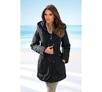Parka HEINE, Damen, Gr. 42, schwarz, 90% Polyester, 10% Polyamid, Füllung:100% Polyester, unifarben, Jacken Parka (94850448-42) schwarz