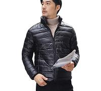 Parka Herren Puffer Jacke Herren Männer In Übergröße Nach Unten Hugo Jacke Herren Langärmlige Männer Unten Schwarz Herren Jacke Puff Jacke Herren Overshirt Jacke Herren Stehkragen Schwarz 5XL