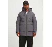Parka JACK & JONES "JCOCHARLIE PARKA JACKET BF", Herren, Gr. M, grau (pavement), Web, Obermaterial: 100% Polyester, unifarben, normal, gerader Abschluss, Jacken Parka (20167231-M) pavement
