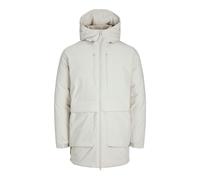 Parka JACK & JONES "JCOCHARLIE PARKA JACKET BF", Herren, Gr. XS, gelb (moonbeam), Web, Obermaterial: 100% Polyester, unifarben, normal, gerader Abschluss, Jacken Parka (77686630-XS) moonbeam