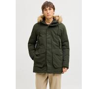 Parka JACK & JONES "JJCAMP FAUX FUR PARKA BF", Herren, Gr. S, rosin, Web, Obermaterial: 100% Polyester, unifarben, regular fit normal, Jacken Parka (68629161-S) rosin