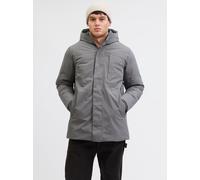 Parka JACK & JONES "JJEKEEN PARKA AW25 SN", Herren, Gr. M, grau (castlerock), Web, Obermaterial: 100% Polyester, unifarben, modisch, regular fit, hoch geschlossener Ausschnitt, Langarm, Jacken (923193
