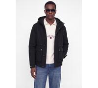 Parka JACK & JONES "JJEWOLF PARKA JACKET NOOS", Herren, Gr. M, schwarz, Web, Obermaterial: 100% Polyester, unifarben, regular fit Po-bedeckend, Bündchen mit Druckknopf, Jacken Parka, Kunstfaser, regul