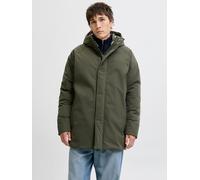 Parka JACK & JONES "JJEWOOD PARKA SN", Herren, Gr. S, forest night, Web, Obermaterial: 100% Polyester, unifarben, regular fit, Jacken Parka (86226026-S) forest night
