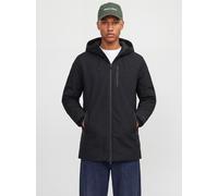 Parka JACK & JONES "JJSAGE PARKA", Herren, Gr. XXL, schwarz, Web, Obermaterial: 100% Polyester, unifarben, regular fit ca. Mitte Oberschenkel, Bündchen, Jacken Parka, Kunstfaser, regular fit (72111204