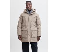 Parka JACK & JONES "JPRCCMOON MELANGE PARKA LN", Herren, Gr. S, beige (delicioso detail:melange), Web, Obermaterial: 100% Polyester, meliert, regular fit, Jacken Parka (95968833-S) delicioso detail:me