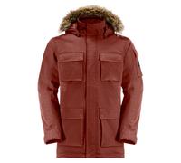 Parka JACK WOLFSKIN "GLACIER CANYON PARKA", Damen, Gr. XL (54/56), rot (intense, rust), Hauptmaterial: 100% Polyamid; Kontrast: 85% Acrylic, 15% Polyester; Futter: 100% Polyester (recycled); Füllung: