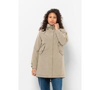 Parka JACK WOLFSKIN "TALFORST PARKA W", Damen, Gr. XL (46), braun (anis), Obermaterial: 54% Cotton organic, 46% Polyamid; Futter: 100% Polyester; Füllung: 100% Polyester, Jacken Parka (45984240-XL)