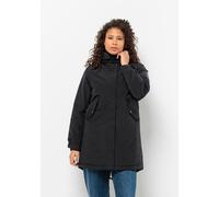 Parka JACK WOLFSKIN "TALFORST PARKA W", Damen, Gr. XXL (48), schwarz, Obermaterial: 54% Cotton organic, 46% Polyamid; Futter: 100% Polyester; Füllung: 100% Polyester, Jacken Parka (71946652-XXL)