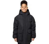 Parka JACK WOLFSKIN "TEEN 2L für Kinder", Kinder, Gr. XL (176), schwarz (granite blac), Obermaterial: 100% Polyester, hoch geschlossener Ausschnitt, elastischer Bund, Jacken Parka, für Kinder, mit Win