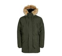 Parka "JJCAMP FAUX FUR PARKA PLS", Herren, Gr. 4XL, rosin, Web, Obermaterial: 100% Polyester, JACK & JONES PLUSSIZE, unifarben, regular fit normal, Jacken Parka (31539526-4XL) rosin