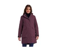 killtec Damen Parka/Mantel wasserdicht mit abzippbarer Kapuze Damen Funktionsparka, dunkelpflaume, 42, 43284-000