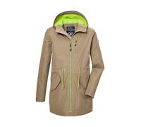 killtec Mädchen Funktionsparka/Parka wasserdicht mit Kapuze KOS 148 GRLS PRK, sand, 152, 43021-000