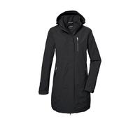 Parka KILLTEC "KOS 30 WMN PRK", Damen, Gr. 40, schwarz, Oberstoff: 100% Polyester, Futter: 100% Polyester (recycelt), Jacken Parka, Funktionsparka: wasser- und winddicht, atmungsaktiv, abnehmbare Kapu