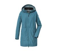 Parka KILLTEC "KOS 35 WMN PRK", Damen, Gr. 40, blau, Obermaterial: 100% Polyester;Futter: 100% Polyester, Jacken Parka, Wasser- und winddichter Damenparka, atmungsaktiv, verstellbar (22220101-40) blau