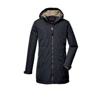 Parka KILLTEC "KOS 359 GRLS PRK", Mädchen, Gr. 140, blau (navy), Oberstoff: 100% Polyester, Futter: 100% Polyester, Jacken Parka, Wasserdichter Mädchenparka mit verstellbarer Kapuze und Kinnschutz (66