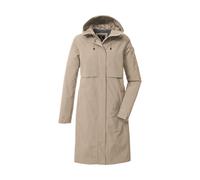 Parka KILLTEC "KOS 46 WMN PRK", Damen, Gr. 36, sand, Obermaterial: 100% Polyester;Futter: 100% Polyester, Jacken Parka, Wasserdichter Damenparka, atmungsaktiv, verstellbare Details (41434540-36) sand