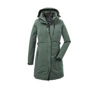 killtec Damen Funktionsparka/Parka mit abzippbarer Kapuze KOW 165 WMN PRK, grüngrau, 46, 37726-000, grün/grau