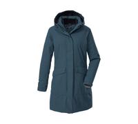 Parka KILLTEC "KOW 18 WMN PRK", Damen, Gr. 46, blau (hellpetrol), Obermaterial: 100% Polyester;Futter: 100% Polyester;Füllung: 100% Polyester, Jacken Parka, Wasser- und winddichter Parka, atmungsaktiv