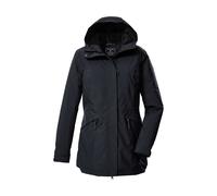 Parka KILLTEC "KOW 19 WMN PRK", Damen, Gr. 42, schwarz, Obermaterial: 100% Polyester;Futter: 100% Polyester;Füllung: 100% Polyester, Jacken Parka, Wasserdichter, atmungsaktiver Damenparka mit verstell