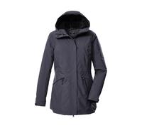 Parka KILLTEC "KOW 19 WMN PRK", Damen, Gr. 42, silberfarben, Obermaterial: 100% Polyester;Futter: 100% Polyester;Füllung: 100% Polyester, Jacken Parka, Wasserdichter, atmungsaktiver Damenparka mit ver