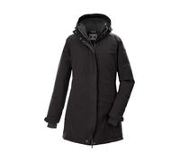 Parka KILLTEC "KOW 20 WMN PRK", Damen, Gr. 42, schwarz, Obermaterial: 100% Polyester;Futter: 100% Polyester;Füllung: 100% Polyester, Jacken Parka, Wasser- und winddichter Parka mit regulierbarer Kapuz