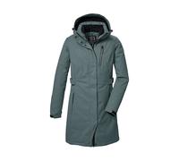 Parka KILLTEC "KOW 303 WMN PRK", Damen, Gr. 38, blau (graublau), Obermaterial: 100% Polyester;Futter: 100% Polyester;Füllung: 100% Polyester, Jacken Parka, Wasserdichter, atmungsaktiver Damenparka mit