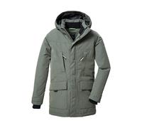 Parka KILLTEC "KOW 378 BYS PRK", Herren, Gr. 128, grün, Oberstoff: 88% Polyester, 12% Baumwolle, Futter: 100% Polyester, Wattierung: 100% Polyester, Jacken Parka, Wind- und wasserdichter Kinderparka,