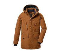 Parka KILLTEC "KOW 378 BYS PRK", Herren, Gr. 164, braun, Oberstoff: 88% Polyester, 12% Baumwolle, Futter: 100% Polyester, Wattierung: 100% Polyester, Jacken Parka, Wind- und wasserdichter Kinderparka,
