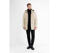 Parka LERROS "Gefütterter Winter-Parka mit Funktionen", Herren, Gr. M, beige, 100% Polyester, Jacken Parka (97818828-M)
