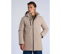 Parka LINDBERGH "Parka Relaxed Fit", Herren, Gr. L, beige (stone), Obermaterial: 88% Polyester, 12% Elasthan. Futter: 100% Polyester. Füllung: 100% Polyester, unifarben, lässig geschnitten, Jacken Par
