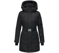 Parka mit abnehmbarer Kapuze und Taillengürtel "Frostkuss 14" Black M
