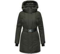 Parka mit abnehmbarer Kapuze und Taillengürtel "Frostkuss 14" Dark Olive XXL
