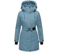 Parka mit abnehmbarer Kapuze und Taillengürtel "Frostkuss 14" Powder Blue XXL