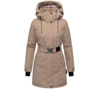 Wintermantel NAVAHOO "Frostkuss 14", Damen, Gr. XXL (44), grau (taupe), Obermaterial: 100% Polyester, Innenfutter: 100% Polyester, Wattierung: 100% Polyester, Ärmelfutter: 100% Polyester, modisch, fig