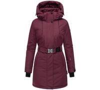 Parka mit abnehmbarer Kapuze und Taillengürtel "Frostkuss 14" Wine XXXL