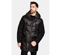 Parka NEW CANADIAN, Herren, Gr. 58, schwarz, 100% Polyester, unifarben, lang, ohne Ausschnitt, Jacken Parka, mit kuscheligem Kunstfellbesatz an der Kapuze (69613600-58) schwarz