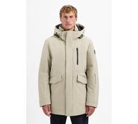 Parka NO EXCESS "No Excess Langer Parka mit Kapuze MIKE Jacket", Herren, Gr. XL, stone, 100% Polyester (Recycelt), Jacken Parka (81228719-XL) stone