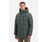 Parka NO EXCESS "No Excess Langer Steppparka SCOTT Jacket", Herren, Gr. L, schwarz steel, 100% Polyester, Jacken Parka (54315724-L)