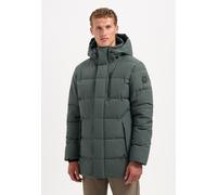 Parka NO EXCESS "No Excess Langer Steppparka SCOTT Jacket", Herren, Gr. M, schwarz steel, 100% Polyester, Jacken Parka (54315724-M) schwarz steel