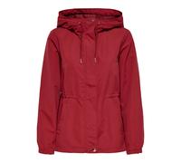 Parka ONLY "ONLASTA LIFE STRING PARKA OTW", Damen, Gr. L, rot (brick rot), Web, Obermaterial: 100% Polyester, unifarben, normal, elastischer Bund, Jacken Parka, Kunstfaser (61109765-L) brick rot