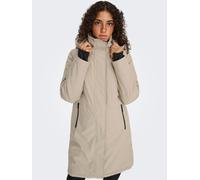 Parka ONLY "ONLKARA PARKA OS OTW", Damen, Gr. L, humus, Web, Obermaterial: 100% Polyester, unifarben, Po-bedeckend, Jacken Parka (21297631-L) humus