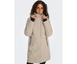 Parka ONLY "ONLKARA PARKA OS OTW", Damen, Gr. M, humus, Web, Obermaterial: 100% Polyester, unifarben, Po-bedeckend, Jacken Parka (21297631-M) humus
