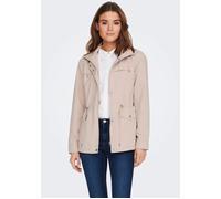 Parka ONLY "ONLNEWSTARLINE SPRING JACKET CC OTW", Damen, Gr. XL, rose smoke, Web, Obermaterial: 92% Polyester, 8% Nylon, unifarben, hüftlang, Jacken Parka, mit durchgehendem und verdecktem Reißverschl