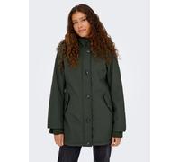 Parka ONLY "ONLOLIVIA LIFE PARKA COAT CS OTW", Damen, Gr. M, grün (peat), Web, Obermaterial: 100% Polyester, unifarben, Jacken Parka (83985902-M) peat