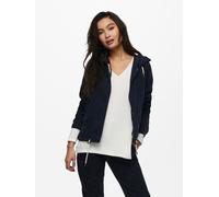 Parka ONLY "ONLSKYLAR HOOD SPRING JACKET CC OTW", Damen, Gr. M, blau (night sky), Web, Obermaterial: 92% Polyester, 8% Nylon, unifarben, regular fit, Jacken Parka, mit (30655234-M)
