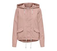 Parka ONLY "ONLSKYLAR HOOD SPRING JACKET CC OTW", Damen, Gr. XS, misty rose, Web, Obermaterial: 92% Polyester, 8% Nylon, unifarben, regular fit, Jacken Parka, mit (12790224-XS)
