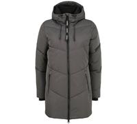 OXMO OXJunchen Damen Winterjacke Damenjacke Jacke mit Kapuze Eingrifftaschen Reißverschluss Regular fit, Größe:L, Farbe:Iron Gate (193910)